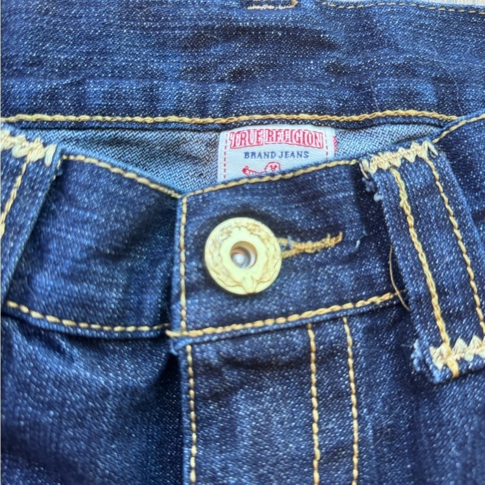 Authentic True Religion Jeans size 36 blue indigo made USA - Picture 7 of 11